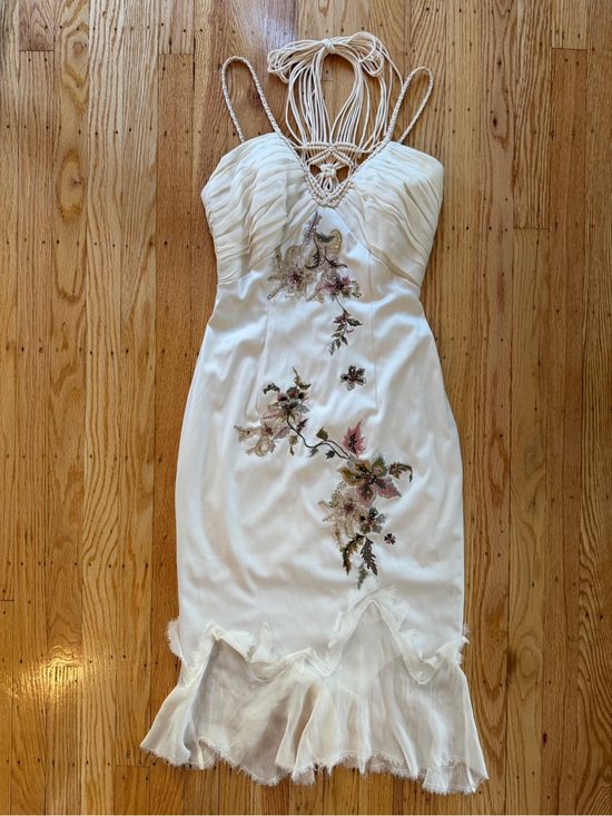 Mandalay Dresses & Skirts - Vintage Mandalay Off White floral Midi Dress
